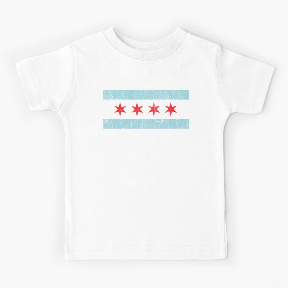 Chicago Flag Kids Tshirt 4 / Slate Blue