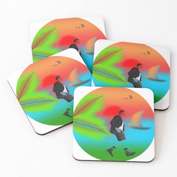Item preview, The man walking on the beach at sunset in freedom designed and sold by Bigrow.