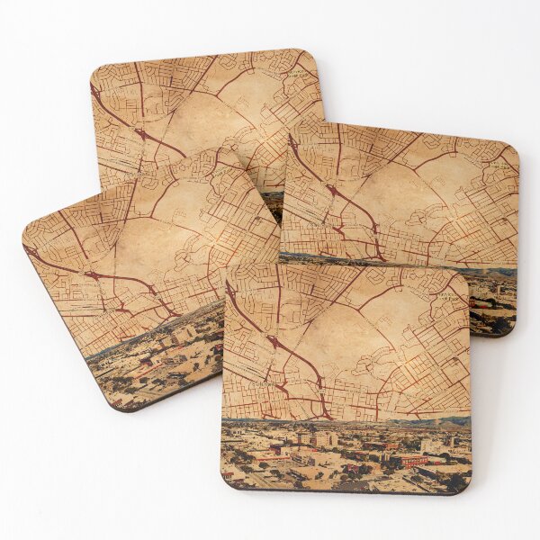 Item preview, Salinas, California - panorama and map of the central part designed and sold by NickoPrints.