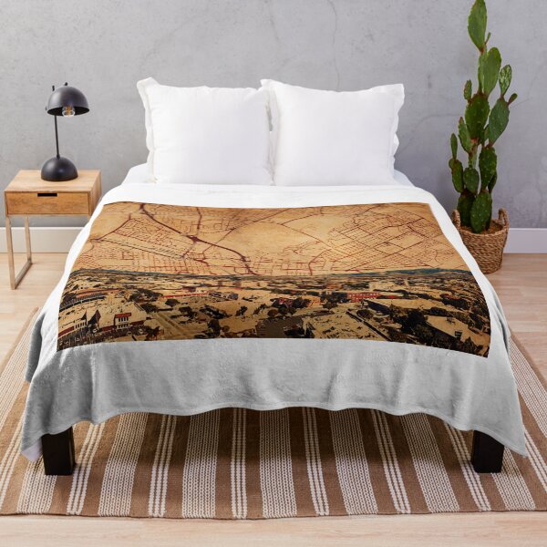 Item preview, Salinas, California - panorama and map of the central part designed and sold by NickoPrints.