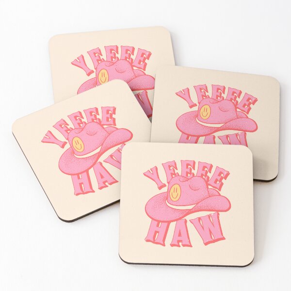 Item preview, YEEHAW | Pink Cowboy Cowgirl Rodeo Hat Preppy Aesthetic | HOWDY Y'ALL | White Background designed and sold by PEARROT.