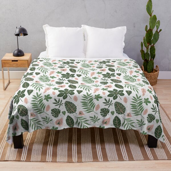 Item preview, Tropical Green Pink Rose plants designed and sold by GraphismNinja.