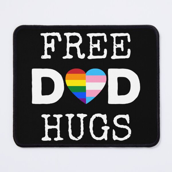 Item preview, Free Dad Hugs II - Rainbow Gay Trans Pride designed and sold by Lemon Pepper.