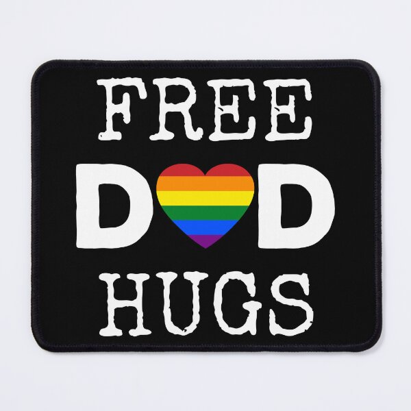 Item preview, Free Dad Hugs I - Rainbow Gay Pride designed and sold by Lemon Pepper.