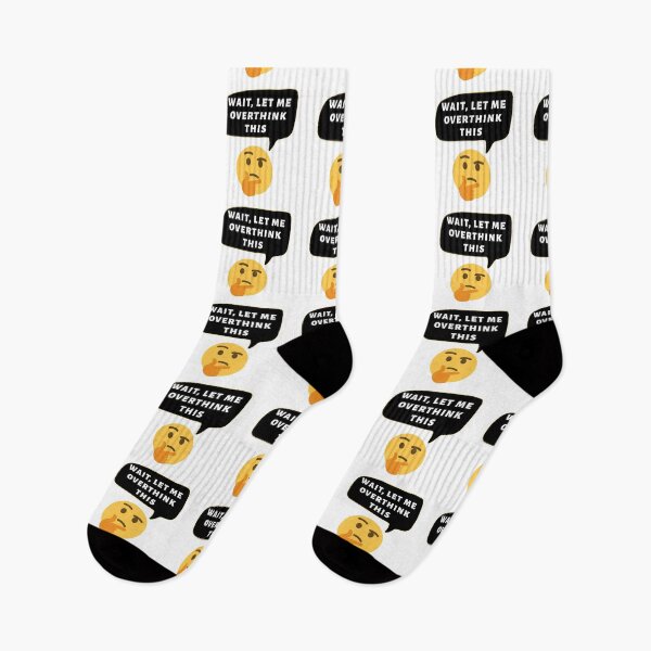 Item preview, Wait, Let Me Overthink This With Emoji designed and sold by Indra Agrawal.