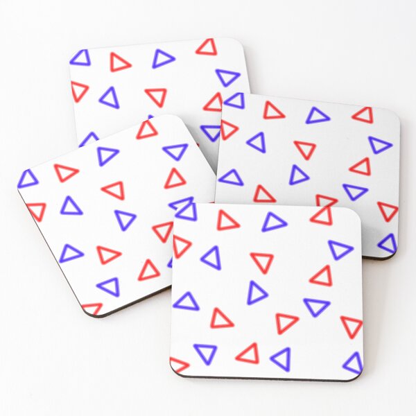 Item preview, Triple the Triangles (Red and Blue) designed and sold by Gonzo's Rad Design Shop.