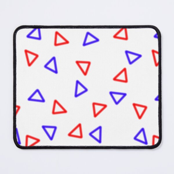 Item preview, Triple the Triangles (Red and Blue) designed and sold by Gonzo's Rad Design Shop.