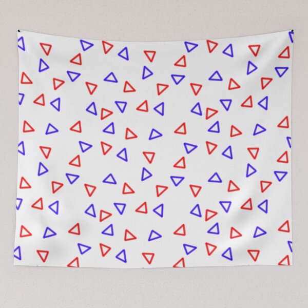 Item preview, Triple the Triangles (Red and Blue) designed and sold by Gonzo's Rad Design Shop.