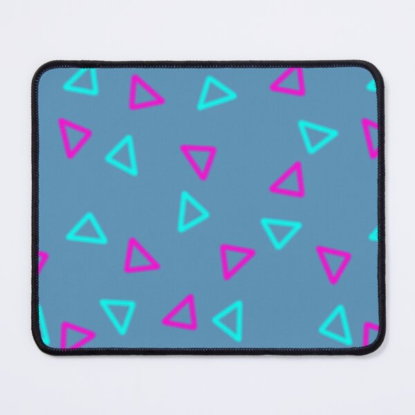 Item preview, Triple the Triangles (Cyan and Pink) designed and sold by Gonzo's Rad Design Shop.
