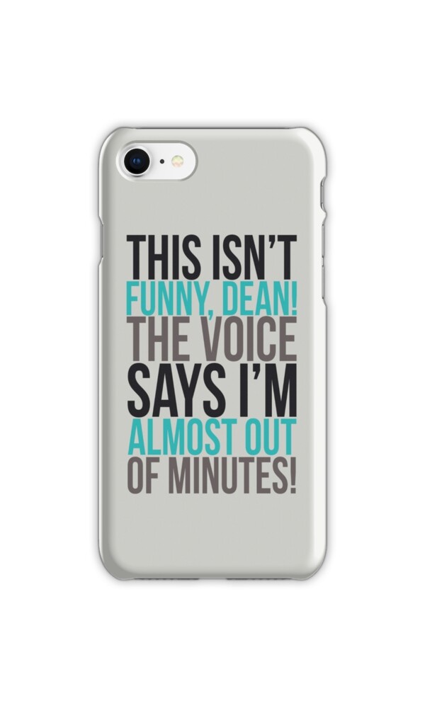 "The voice says I'm almost out of minutes!" iPhone Cases & Skins by