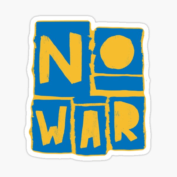 NO WAR Sticker