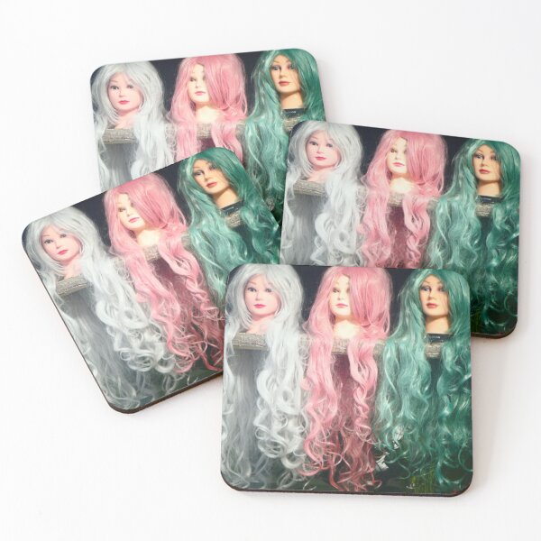 Item preview, Cabello en plata, rosa y verde. designed and sold by angel1.