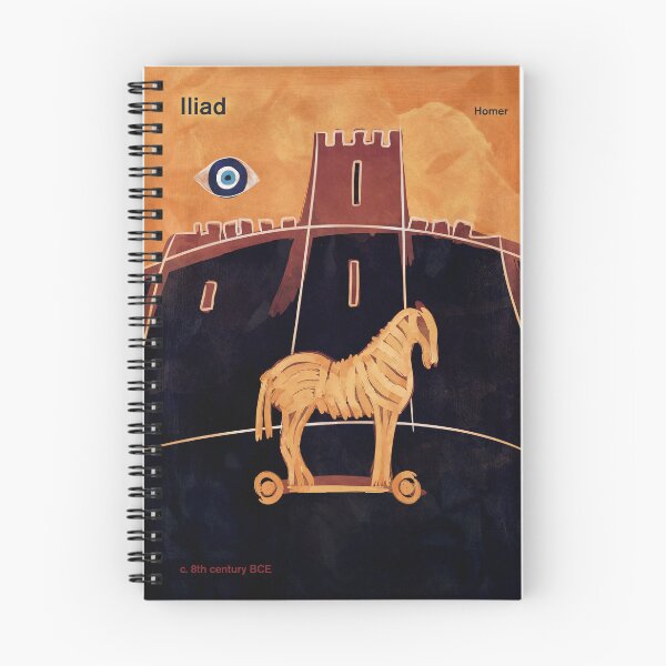 Item preview, Iliad - Homer, Greek Literature Art for Book Lovers designed and sold by RedHillPrints.