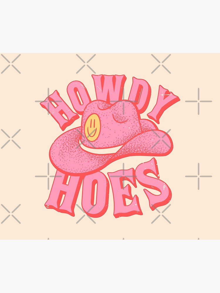 Let's Go Girls | Pink Cowboy Cowgirl Rodeo Hat Preppy Aesthetic  Bachelorette Party | HOWDY Y'ALL | White Background | Mouse Pad