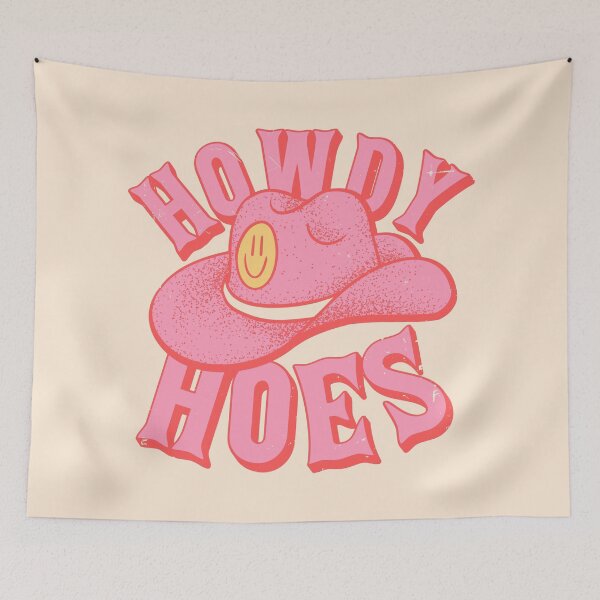 Item preview, Howdy Hoes | Pink Cowboy Cowgirl Rodeo Hat Preppy Aesthetic | MEME HOWDY Y'ALL | White Background designed and sold by PEARROT.