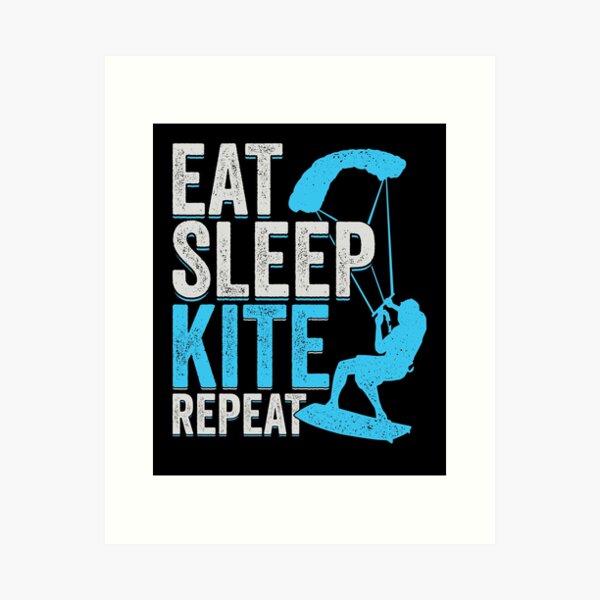 Item preview, Eat Sleep Kite Repeat Kitesurfing Kitesurfer Gift designed and sold by Marcid95.