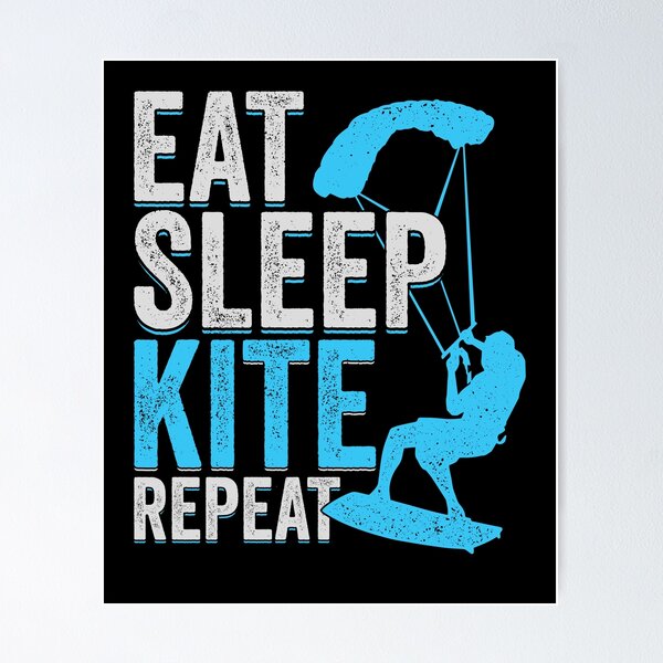 Item preview, Eat Sleep Kite Repeat Kitesurfing Kitesurfer Gift designed and sold by Marcid95.