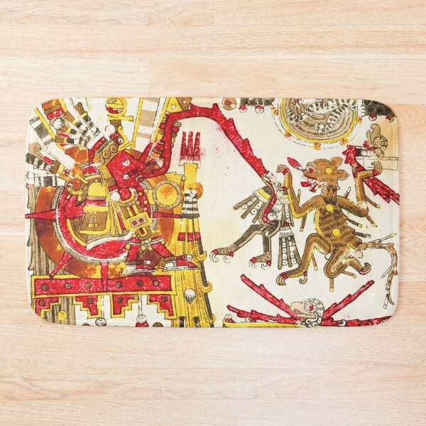 Item preview, Aztec Sun God Tonatiuh Print designed and sold by Vicky Brago-Mitchell®.