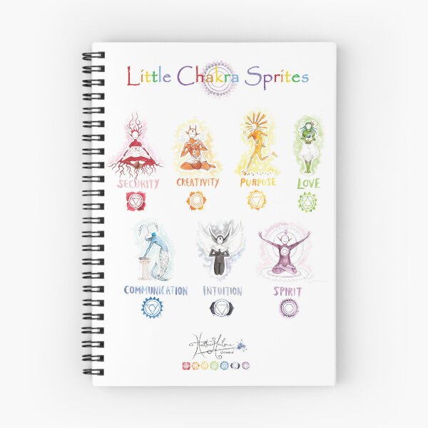 Item preview, Little Chakra Sprites designed and sold by Heather Malone Illustration.