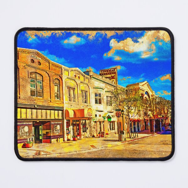 Item preview, Historical buildings on Main Street in downtown Salinas, California - digital painting designed and sold by NickoPrints.