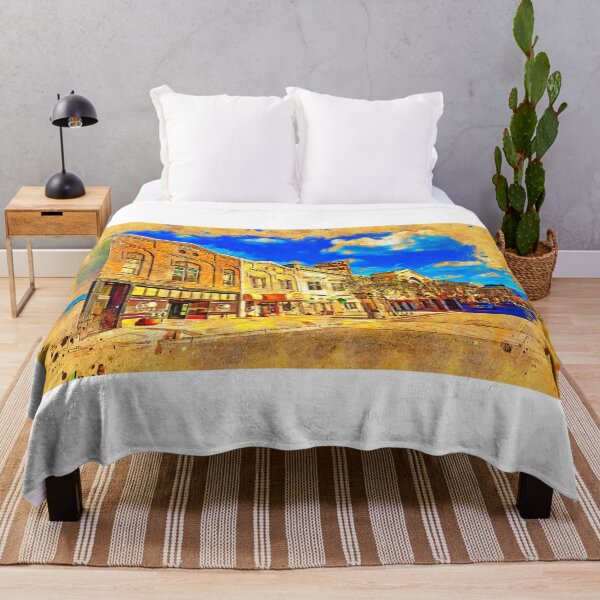 Item preview, Historical buildings on Main Street in downtown Salinas, California - digital painting designed and sold by NickoPrints.