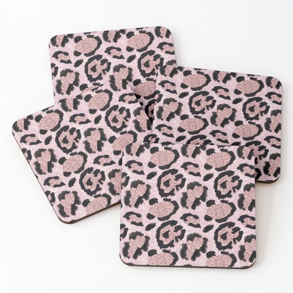 Item preview, Rose Gold Leopard Print Pattern designed and sold by HappyLifeCreate.