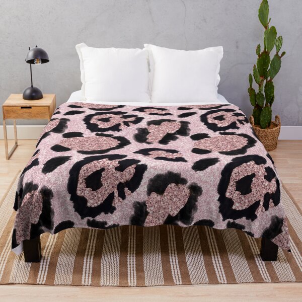 Item preview, Rose Gold Leopard Print Pattern designed and sold by HappyLifeCreate.