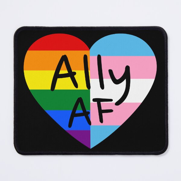 Item preview, Ally AF III - LGBTQ Flag Gay Trans Lesbian Queer Pride designed and sold by Lemon Pepper.