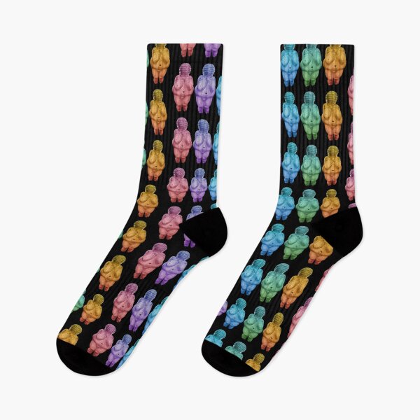 Item preview, Venus of Willendorf Rainbow Colors designed and sold by TheMurphyGirl.