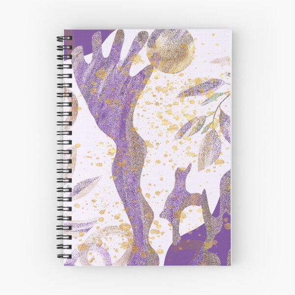 Item preview, Purple and Gold Abstract modern surrealistic painting designed and sold by ManifestoDesign.