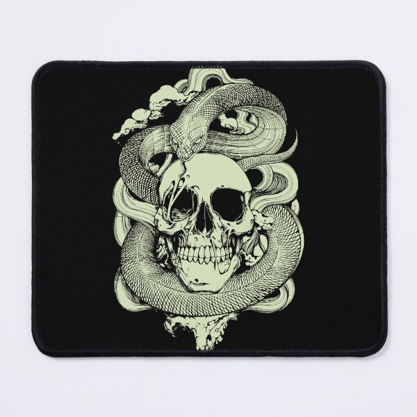 Item preview, Lime Green Snake Hugging Skull designed and sold by Proud Pro Gifts.