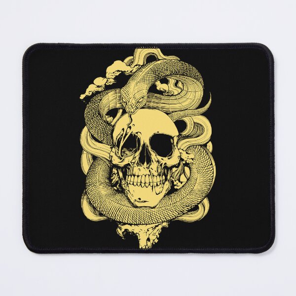 Item preview, Yellow snake hug skull designed and sold by Proud Pro Gifts.