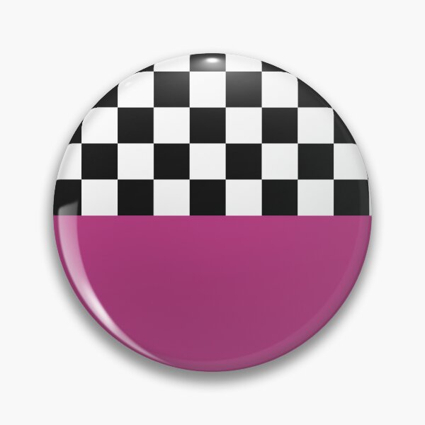 Item preview, Classic Black and White Chess Board Half Pink Pattern designed and sold by SoccaTamam.