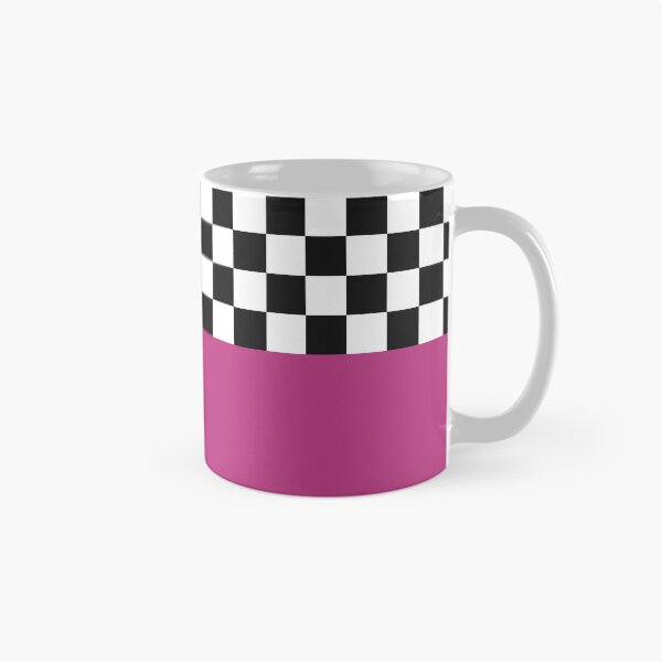 Item preview, Classic Black and White Chess Board Half Pink Pattern designed and sold by SoccaTamam.