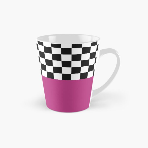 Item preview, Classic Black and White Chess Board Half Pink Pattern designed and sold by SoccaTamam.