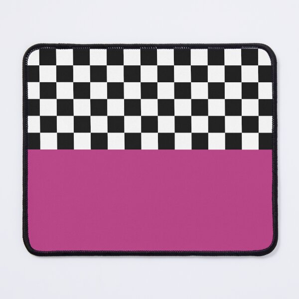 Item preview, Classic Black and White Chess Board Half Pink Pattern designed and sold by SoccaTamam.