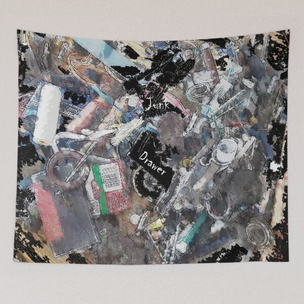 Item preview, Junk Drawer in watercolour designed and sold by qlajt.