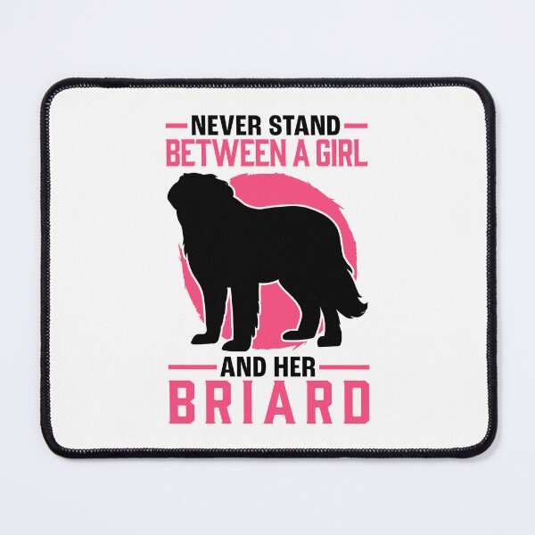 Item preview, Girl with Briard Gift Berger de Brie designed and sold by madgrfx.