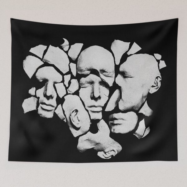 Item preview, Broken faces marble sculpture designed and sold by si3iy.