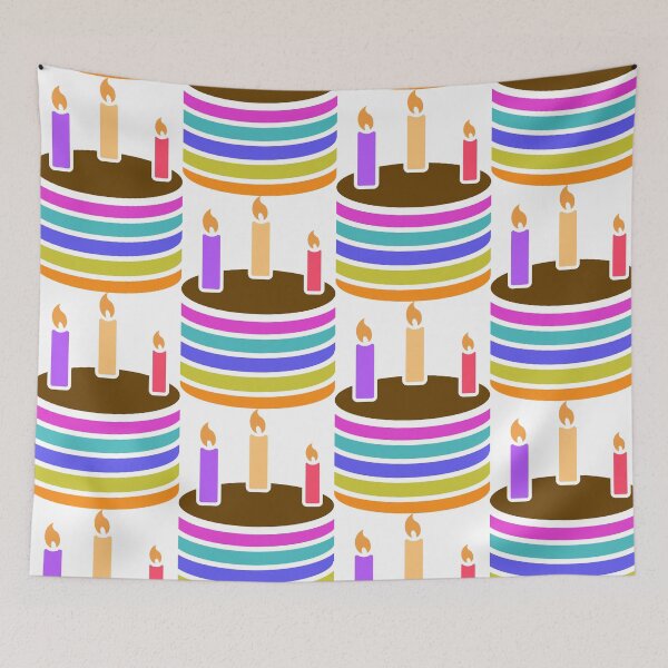 Item preview, Colorful Birthday Cake designed and sold by KRStyleClub.