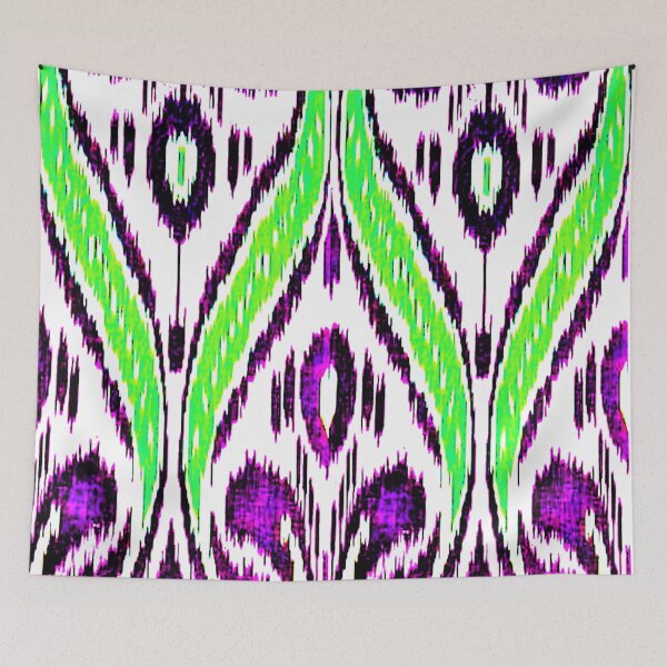 Item preview, Uzbek Ikat floral designs ikat patterns, Uzbek Ikat designs designed and sold by LeFabriqueOuz.