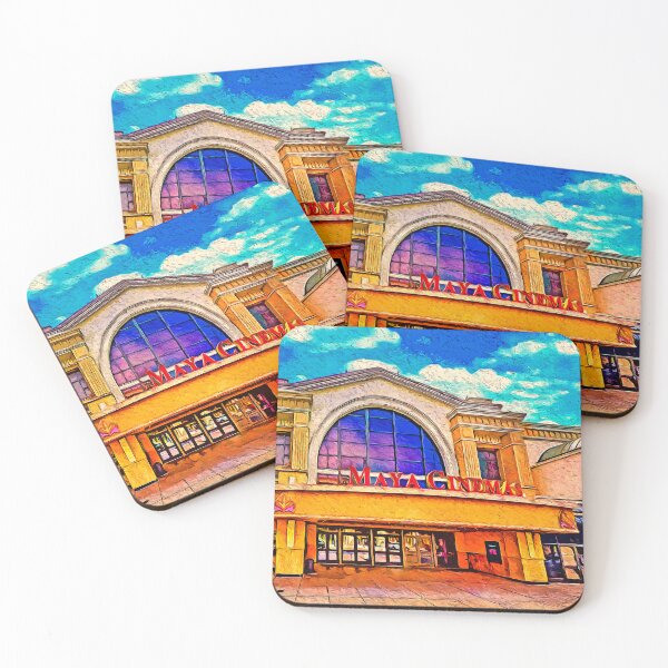 Item preview, Maya Cinemas building in downtown Salinas, California - digital painting designed and sold by NickoPrints.