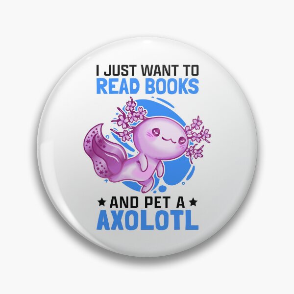 Item preview, Axolotl and books Aquaristic Amphibian Axolotl designed and sold by madgrfx.