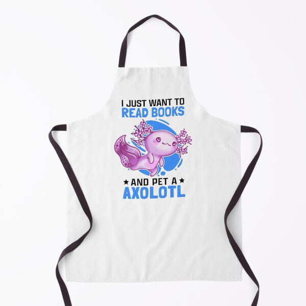 Item preview, Axolotl and books Aquaristic Amphibian Axolotl designed and sold by madgrfx.