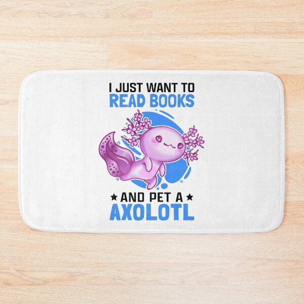 Item preview, Axolotl and books Aquaristic Amphibian Axolotl designed and sold by madgrfx.