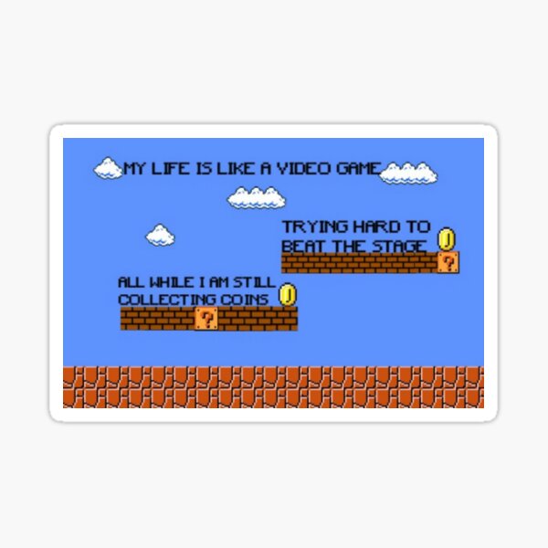Video Game Lyrics Sticker