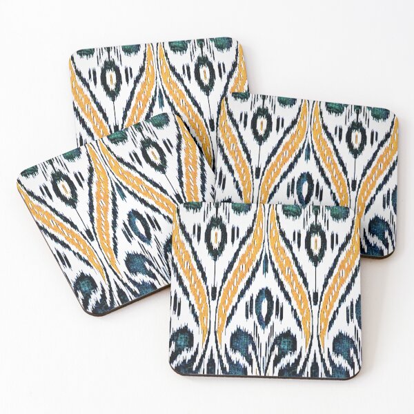 Aperçu de l'œuvre Motifs floraux ouzbeks Ikat Motifs ikat, Motifs ouzbeks Ikat créée et vendue par LeFabriqueOuz.