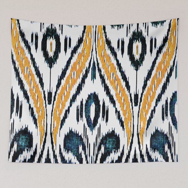Item preview, Uzbek Ikat floral designs ikat patterns, Uzbek Ikat designs designed and sold by LeFabriqueOuz.