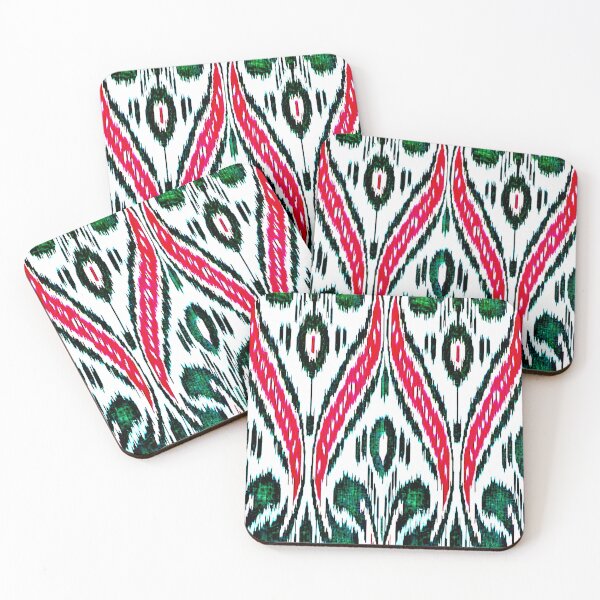 Aperçu de l'œuvre Motifs floraux ouzbeks Ikat Motifs ikat, Motifs ouzbeks Ikat créée et vendue par LeFabriqueOuz.