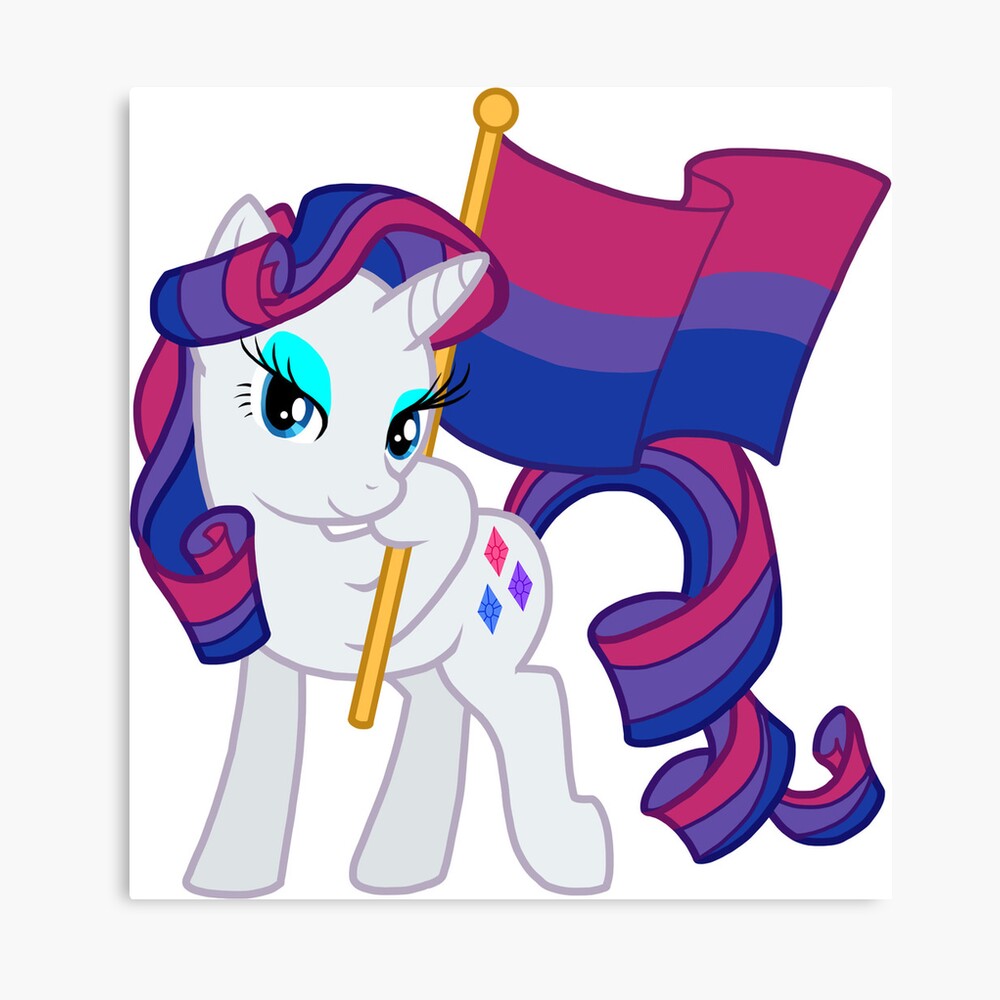 Bisexual Pride Rarity - My Little Pony MLP LGBT+ Bi Pride Flag